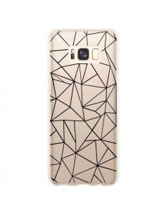 Coque Samsung S8 Plus Lignes Triangles Grid Abstract Noir...