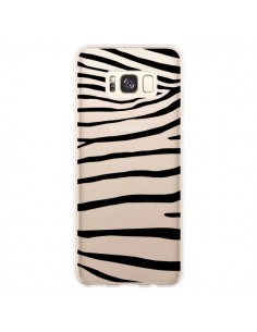 Coque Samsung S8 Plus Zebre Zebra Noir Transparente -...