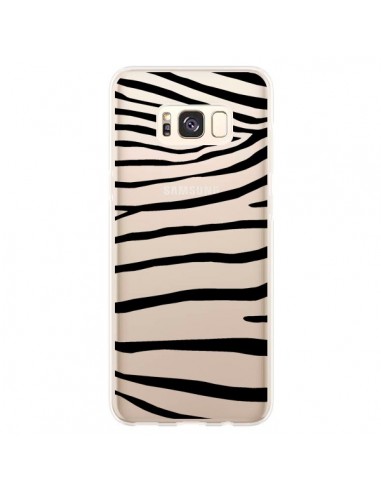 Coque Samsung S8 Plus Zebre Zebra Noir Transparente - Project M
