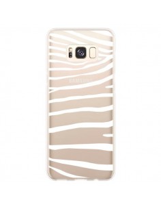 Coque Samsung S8 Plus Zebre Zebra Blanc Transparente -...
