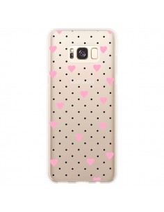 Coque Samsung S8 Plus Point Coeur Rose Pin Point Heart...