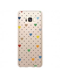 Coque Samsung S8 Plus Point Coeur Coloré Pin Point Heart...