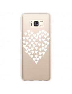 Coque Samsung S8 Plus Coeurs Heart Love Blanc...