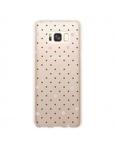 Coque Samsung S8 Plus Point Rose Pin Point Transparente -...