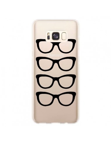 Coque Samsung S8 Plus Sunglasses Lunettes Soleil Noir Transparente - Project M