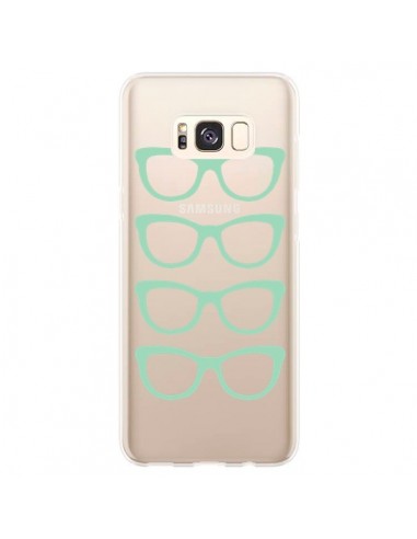 Coque Samsung S8 Plus Sunglasses Lunettes Soleil Mint Bleu Vert Transparente - Project M