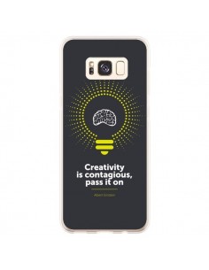 Coque Samsung S8 Plus Creativity is contagious, Einstein...