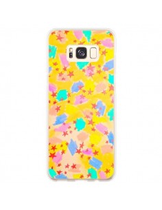 Coque Samsung S8 Plus Stars Etoiles Jaunes - Ebi Emporium