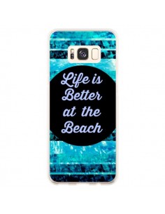 Coque Samsung S8 Plus Life is Better at The Beach - Ebi...