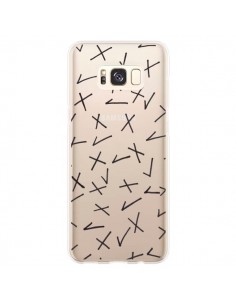 Coque Samsung S8 Plus Cross Croix Check Transparente -...