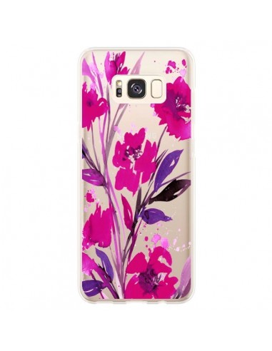 Coque Samsung S8 Plus Roses Fleur Flower Transparente - Ebi Emporium