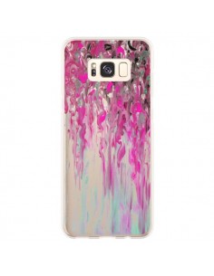 Coque Samsung S8 Plus Tempête Rose Transparente - Ebi...