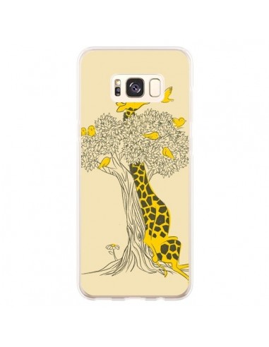 Coque Samsung S8 Plus Girafe Amis Oiseaux - Jay Fleck