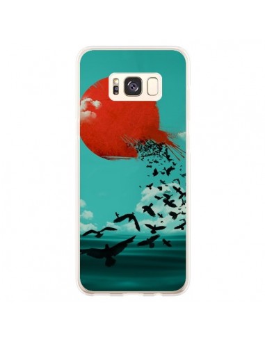 Coque Samsung S8 Plus Soleil Oiseaux Mer - Jay Fleck