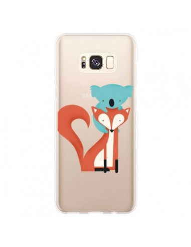Coque Samsung S8 Plus Renard et Koala Love Transparente - Jay Fleck