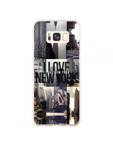 Coque Samsung S8 Plus I love New Yorck City noir - Javier Martinez