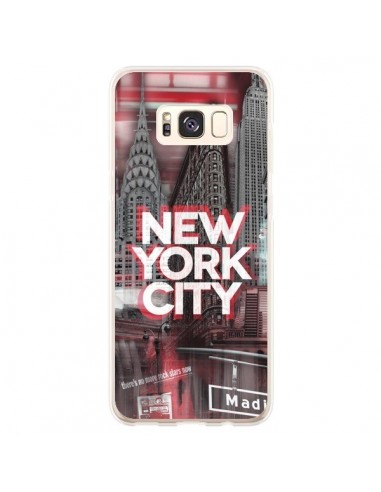 Coque Samsung S8 Plus New York City Rouge - Javier Martinez