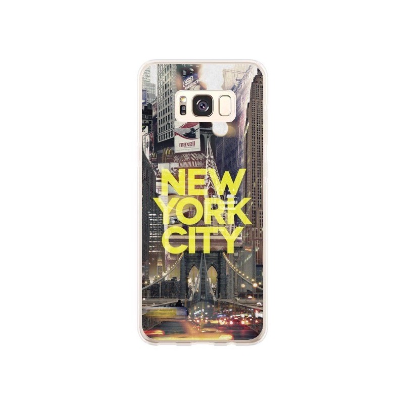 Coque Samsung S8 Plus New York City Jaune - Javier Martinez