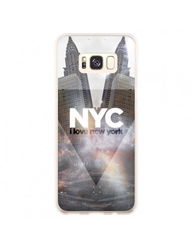 Coque Samsung S8 Plus I Love New York City Gris - Javier Martinez