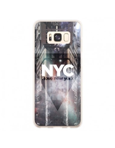 Coque Samsung S8 Plus I Love New York City Violet - Javier Martinez