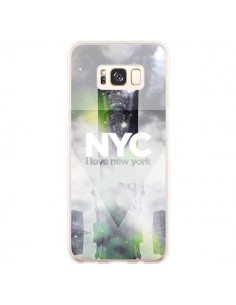Coque Samsung S8 Plus I Love New York City Gris Vert -...
