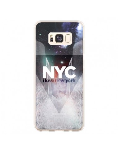 Coque Samsung S8 Plus I Love New York City Bleu - Javier Martinez