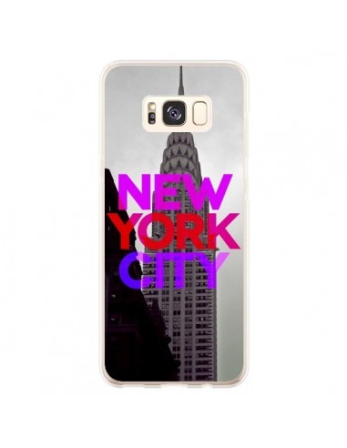 Coque Samsung S8 Plus New York City Rose Rouge - Javier Martinez