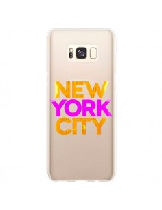 Coque Samsung S8 Plus New York City NYC Orange Rose...