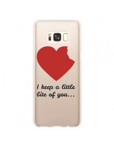 Coque Samsung S8 Plus I keep a little bite of you Love Heart Amour Transparente - Julien Martinez