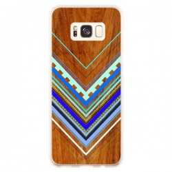 Coque Samsung S8 Plus Azteque Arbutus Blue Bois Aztec...