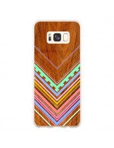 Coque Samsung S8 Plus Azteque Arbutus Pastel Bois Aztec...
