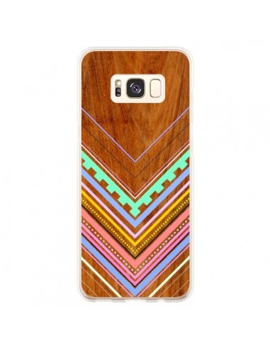 Coque Samsung S8 Plus Azteque Arbutus Pastel Bois Aztec Tribal - Jenny Mhairi