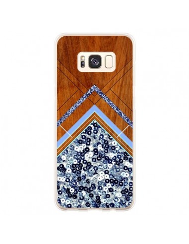 Coque Samsung S8 Plus Sequin Geometry Bois Azteque Aztec Tribal - Jenny Mhairi