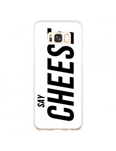 Coque Samsung S8 Plus Say Cheese Smile Blanc - Jonathan Perez