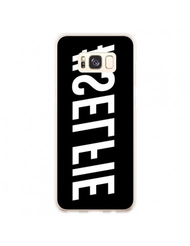 Coque Samsung S8 Plus Hashtag Selfie Blanc Inversé Horizontal - Jonathan Perez