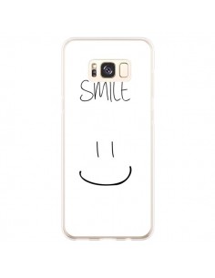 Coque Samsung S8 Plus Smile Souriez en Blanc - Jonathan...