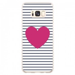 Coque Samsung S8 Plus Coeur Traits Marin - Jonathan Perez