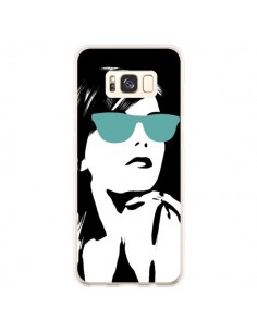 Coque Samsung S8 Plus Fille Lunettes Bleues - Jonathan Perez