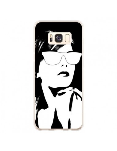 Coque Samsung S8 Plus Fille Lunettes Blanches - Jonathan Perez