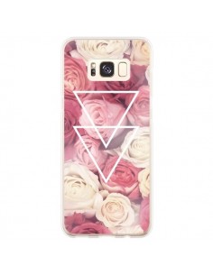 Coque Samsung S8 Plus Roses Triangles Fleurs - Jonathan...