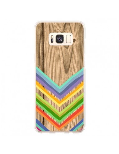 Coque Samsung S8 Plus Tribal Azteque Bois Wood - Jonathan Perez