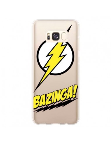 Coque Samsung S8 Plus Bazinga Sheldon The Big Bang Thoery Transparente - Jonathan Perez