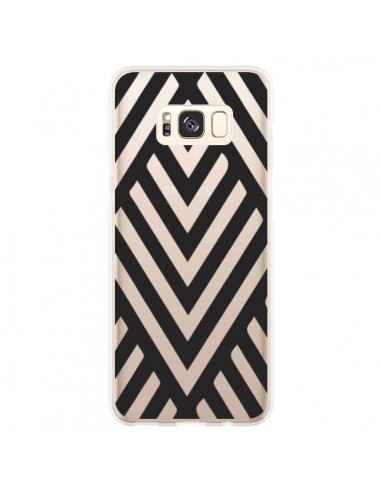 Coque Samsung S8 Plus Geometric Azteque Noir Transparente - Dricia Do