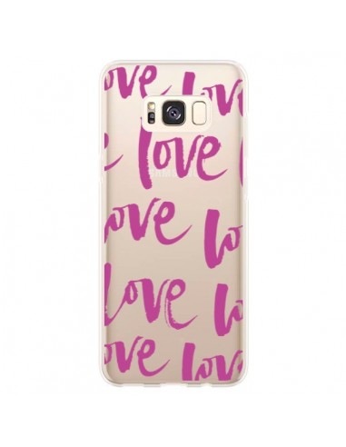 Coque Samsung S8 Plus Love Love Love Amour Transparente - Dricia Do