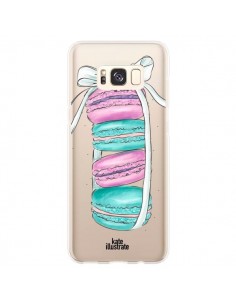 Coque Samsung S8 Plus Macarons Pink Mint Rose...
