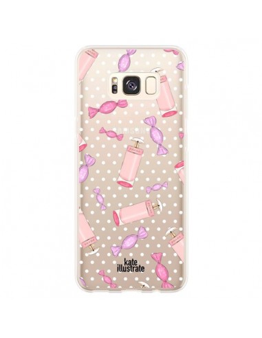 Coque Samsung S8 Plus Candy Bonbons Transparente - kateillustrate