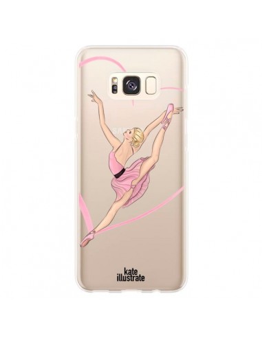 Coque Samsung S8 Plus Ballerina Jump In The Air Ballerine Danseuse Transparente - kateillustrate