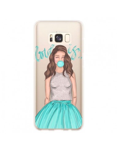 Coque Samsung S8 Plus Bubble Girls Tiffany Bleu Transparente - kateillustrate