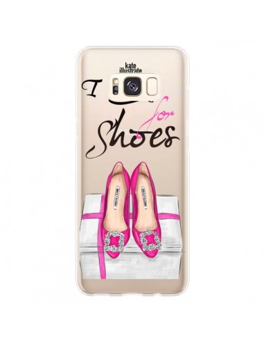 Coque Samsung S8 Plus I Work For Shoes Chaussures Transparente - kateillustrate