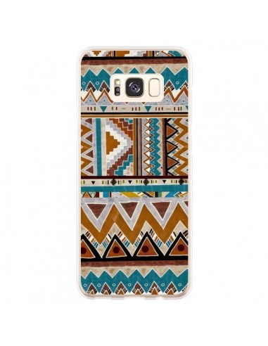 Coque Samsung S8 Plus Azteque Vert Marron - Kris Tate